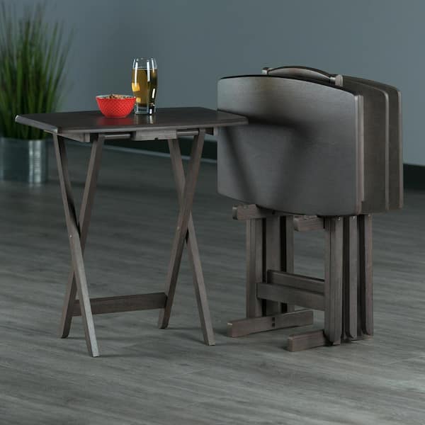 Folding Tray Table with Stand, folding side table - ADA