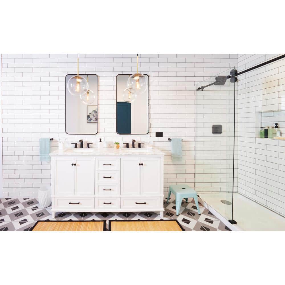Matte Black Modern Wall Mounted Hand Towel Bar