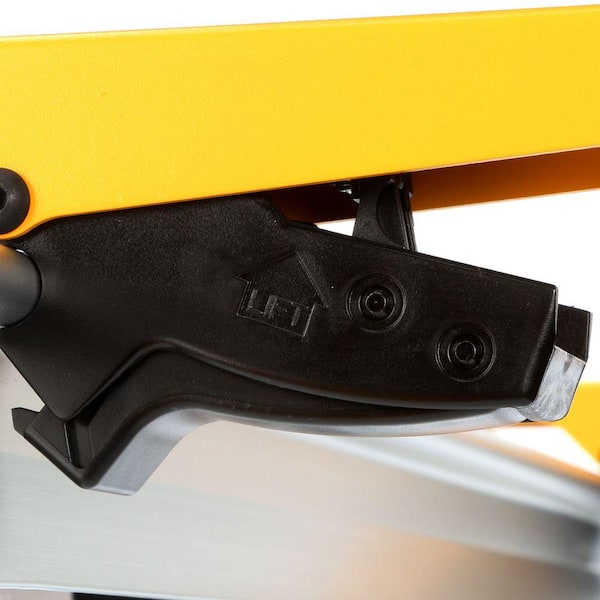DEWALT - 15 Amp Corded 12 in. Double Bevel Sliding Compound Miter Saw, Blade Wrench, Material Clamp and Heavy-Duty Work Stand