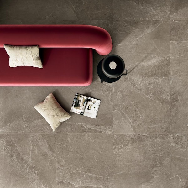 LithoTech Greige Beige 35.43 in. x 35.43 in. Matte Porcelain Floor and Wall Tile (17.43 sq. ft./Case)