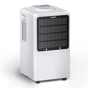 130-Pint Capacity Smart Touch Panel Commercial Dehumidifier With Bucket For 6,000 sq. ft. Of Space