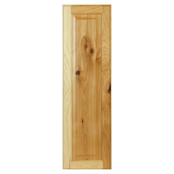 Hampton Bay Hampton 10 in. W x 33.75 in. H Wall Cabinet Decorative End Panel in Natural Hickory