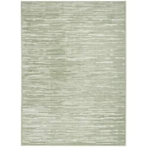 Casual Green 7 ft. x 9 ft. Abstract Contemporary Area Rug
