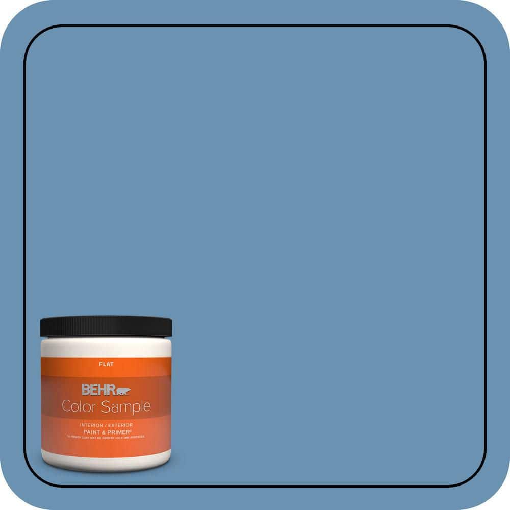 8 oz. #M510-4 Brittany Blue Flat Interior/Exterior Paint & Primer Color Sample price history on PriceWatchPro