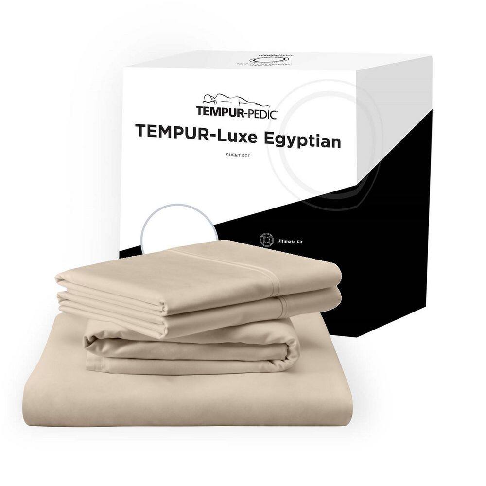 Queen Sandstone Egyptian Cotton Sheet Set