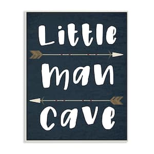 12.5 in. x 18.5 in. "Little Man Cave Arrows" by Daphne Polselli Printed Wood Wall Art
