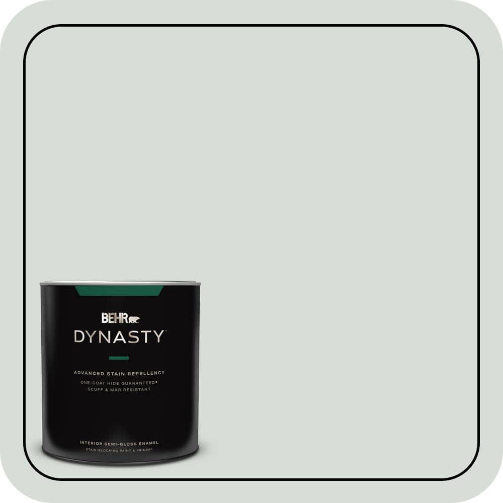1 qt. #PPL-66 Iced Slate Semi-Gloss Enamel Interior Stain-Blocking Paint & Primer price history on PriceWatchPro