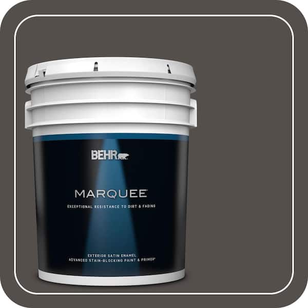BEHR MARQUEE 5 gal. #PPU24-02 Berry Brown Satin Enamel Exterior Paint & Primer