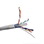 250 ft. Cat6 23AWG White Solid STP Outdoor Bulk Ethernet Cable with Shielded RJ45 Plugs (10-Pack)