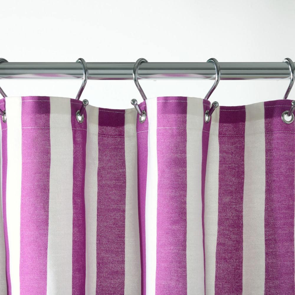 Adeline 72" x 70" Multicolor Cotton-Rich Geometric Shower Curtain