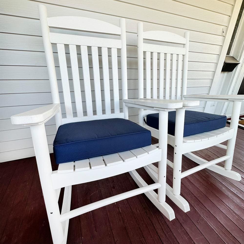 Navy Blue All-Weather Outdoor Seat Cushion Set