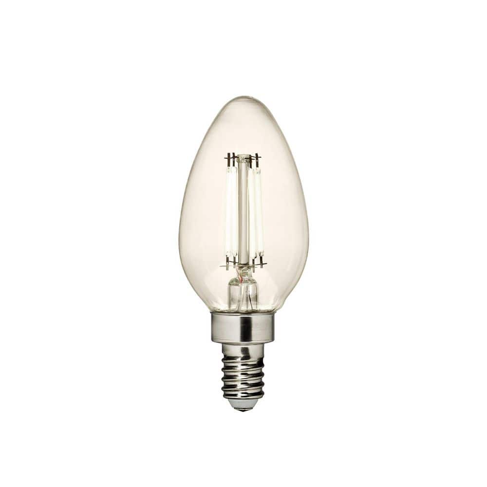 4-Watt Equivalent B11 Shape E12 Base Soft White (2700K) Dimmable Clear LED Light Bulb (1-Pack) price history on PriceWatchPro