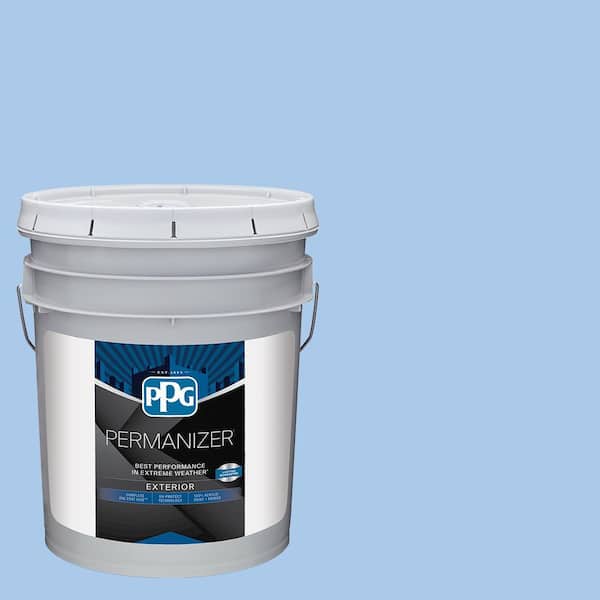PERMANIZER 5 gal. PPG1243-3 Set Sail Satin Exterior Paint