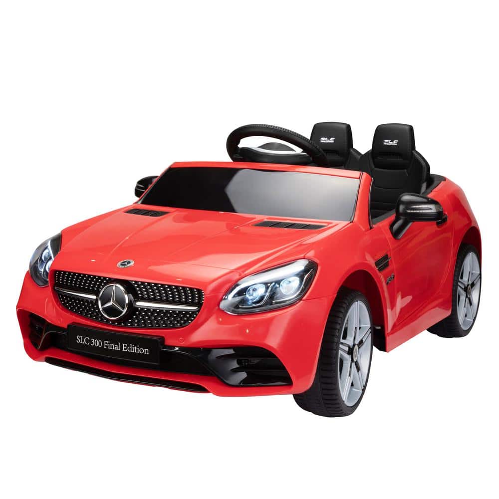 uit Blootstellen hoe TOBBI 12-Volt Kids Car Ride On Licensed Mercedes-Benz Electric Vehicle with  LED Lights, Red TH17T0890 - The Home Depot