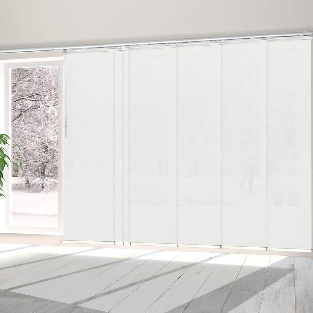 Dove 110 in. - 153 in. W x 94 in. L Adjustable 7-Panel in White Single Rail Panel Track with 23.5 in. Slates price history on PriceWatchPro