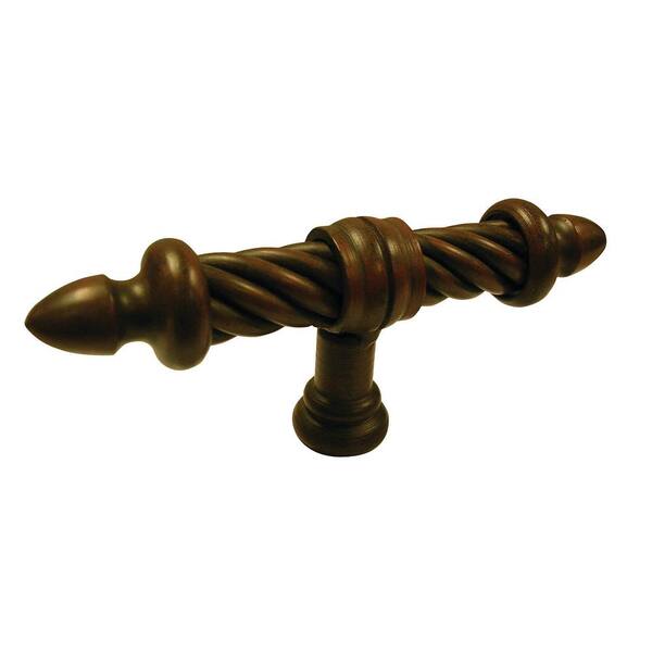 Richelieu Hardware 4-1/8 in. x 25/32 in. (105 mm x 20 mm) Rust Traditional Metal Cabinet Knob