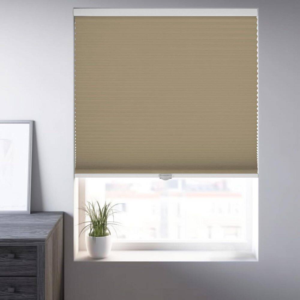 Cut-to-Width Sand Blackout Privacy Polyester Cellular Shades 23.5 in. W x 48 in. L price history on PriceWatchPro