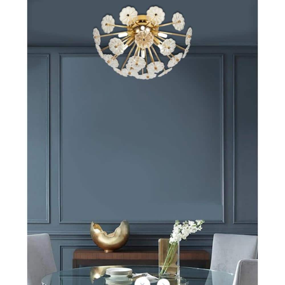 25w Gold Modern Flush Mount Ceiling Light for Bedroom Dining Room Living Room price history on PriceWatchPro