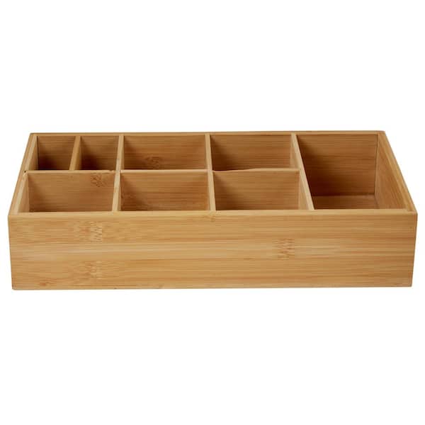 Kitchen Details 8 Compartment Bamboo Caddy