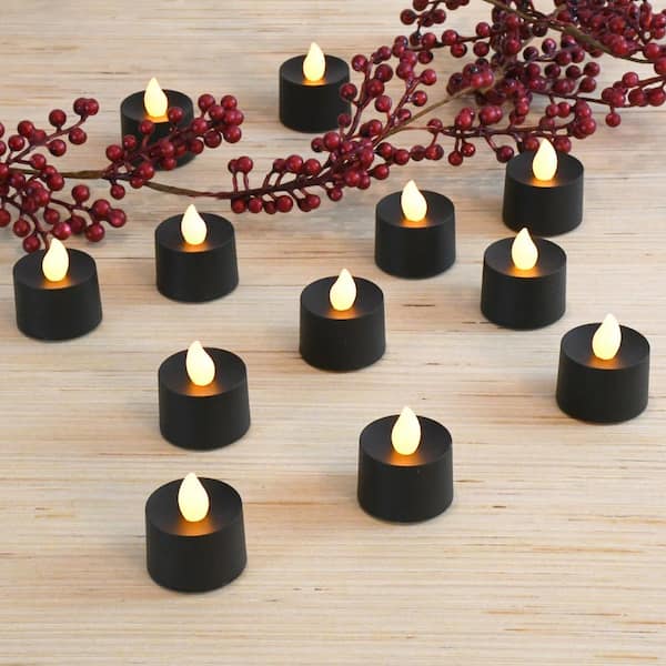 LED Tealight Unscented Flameless Candle Set of 12 