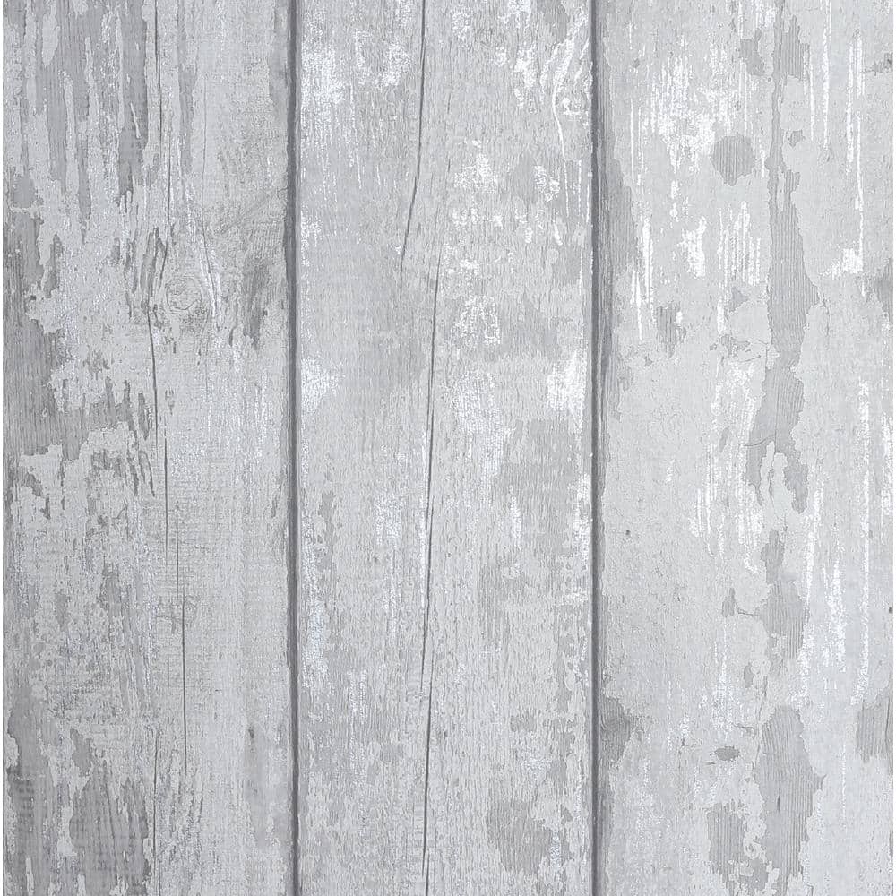 Arthouse Opera 694701 Grey Washed Wood Wallpaper 56 Sq Ft.