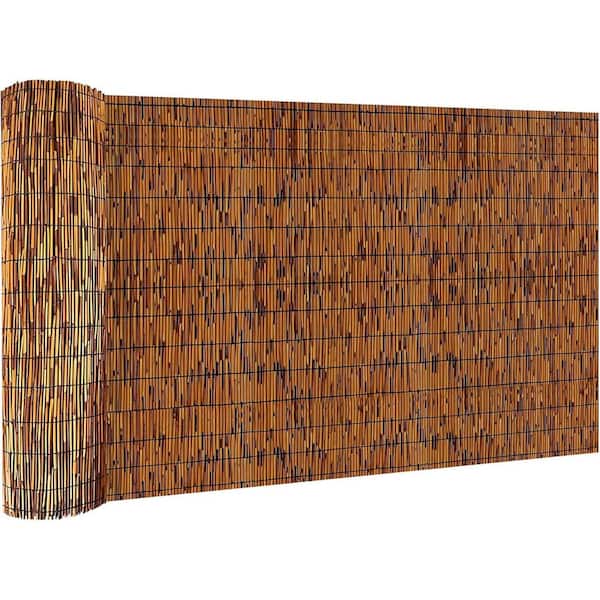48 in. Bamboo Garden Fence Reed Screen Roll Privacy Curtain