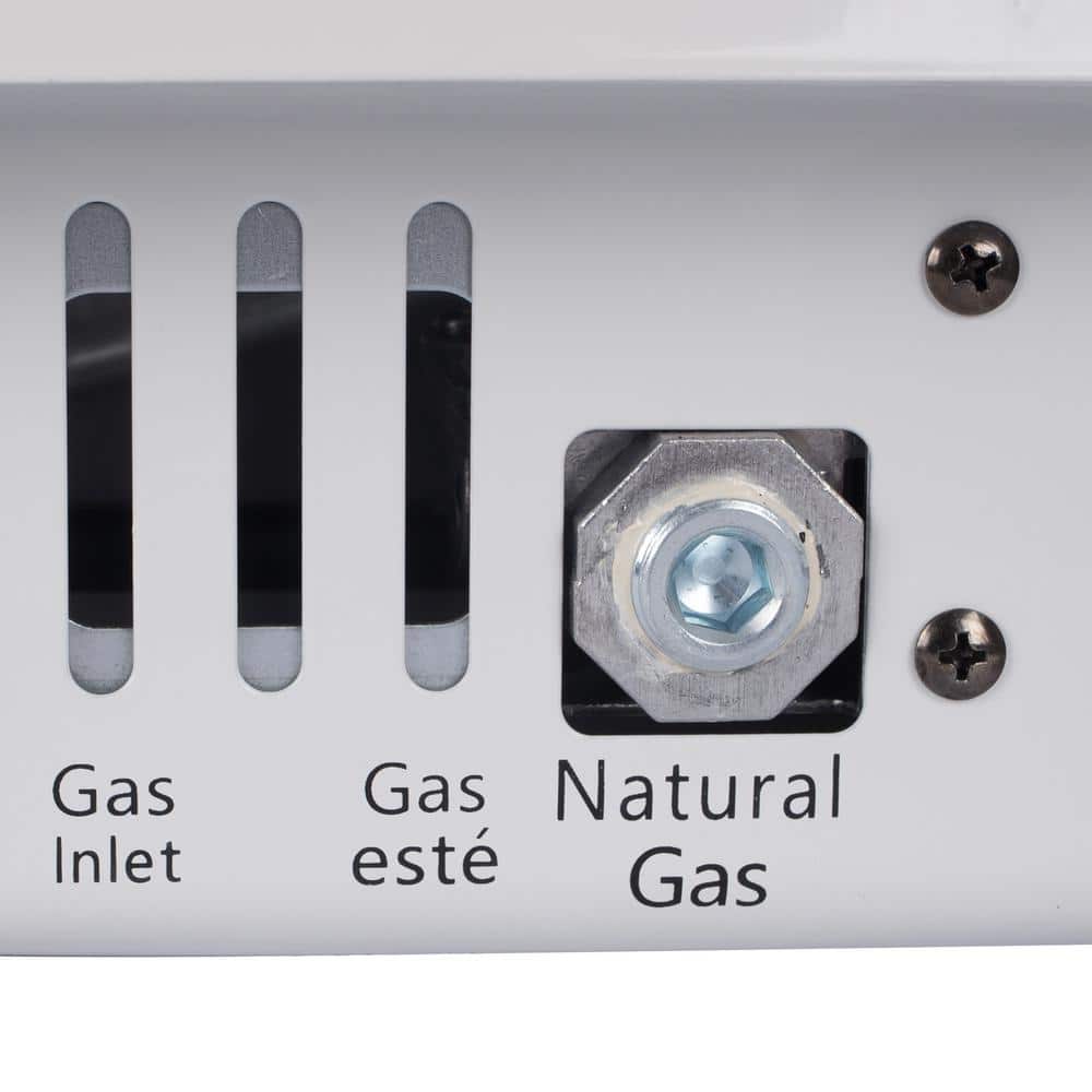 White Wall-Mounted Natural Gas Infrared Heater with Thermostat