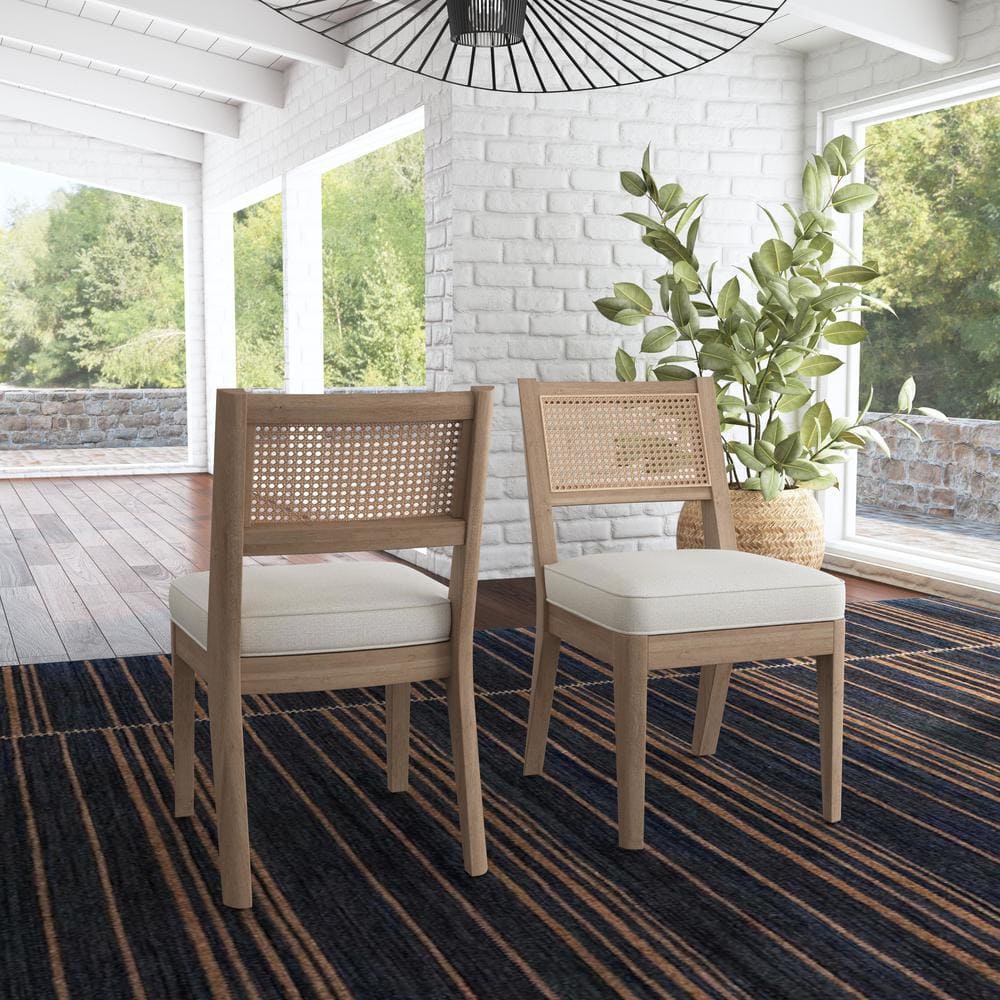 Brentwood Light Oak Round Dining Set with 4 Chairs