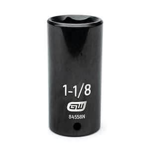 1/2 in. Drive 6 Point SAE Deep Impact Socket 1-1/8 in.