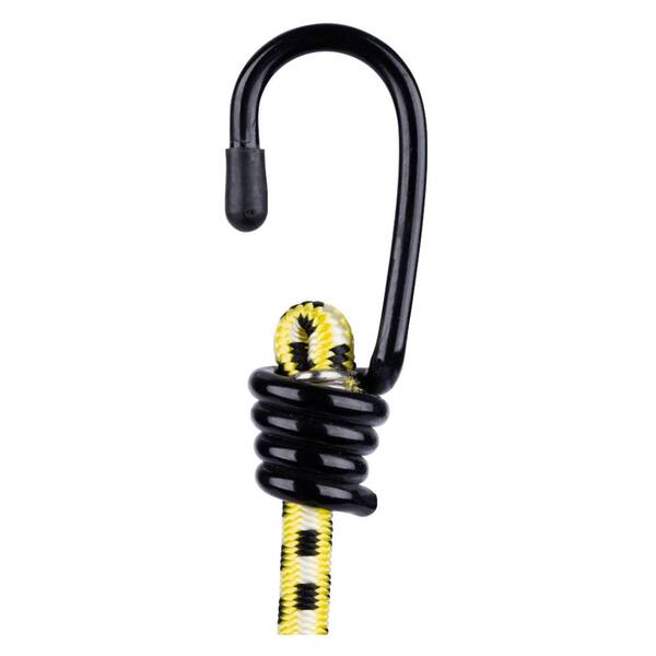 Keeper 13 in. Yellow Bungee Cord with Coated Hooks 06014 - The Home Depot