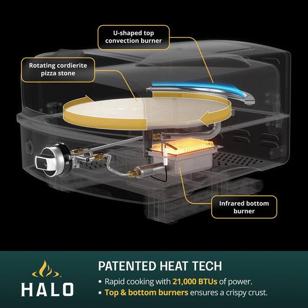 HALO Versa 16 Dual-Burner Propane Outdoor Pizza Oven HZ-1004-ANA