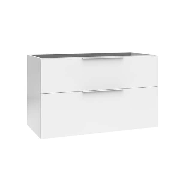Dalia 38.9 in. Bath Vanity Cabinet without Top in Glossy White Assembled