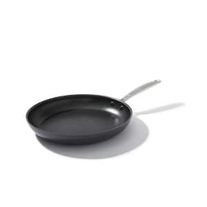 12 in. Hard-Anodized Aluminum 3-Layer German Engineered Nonstick Coating Frying Pan Skillet with Stainless Steel Handle