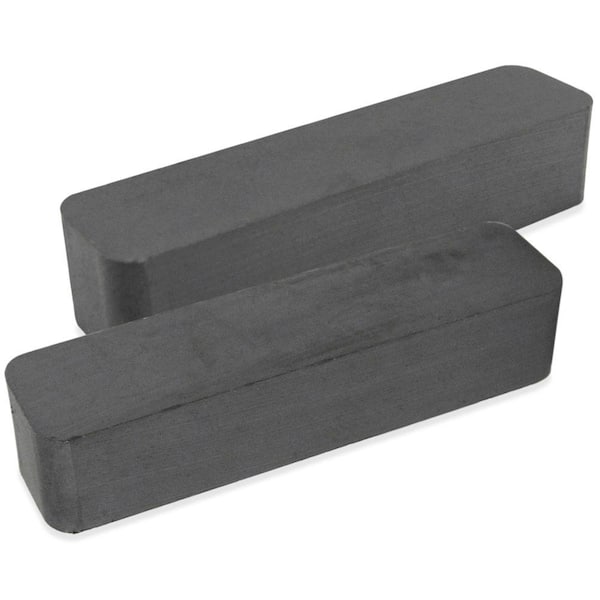 The Magnet Source 3/8 in. x 3/8 in. x 1-7/8 in. Ceramic Block Magnets (2-Pack)