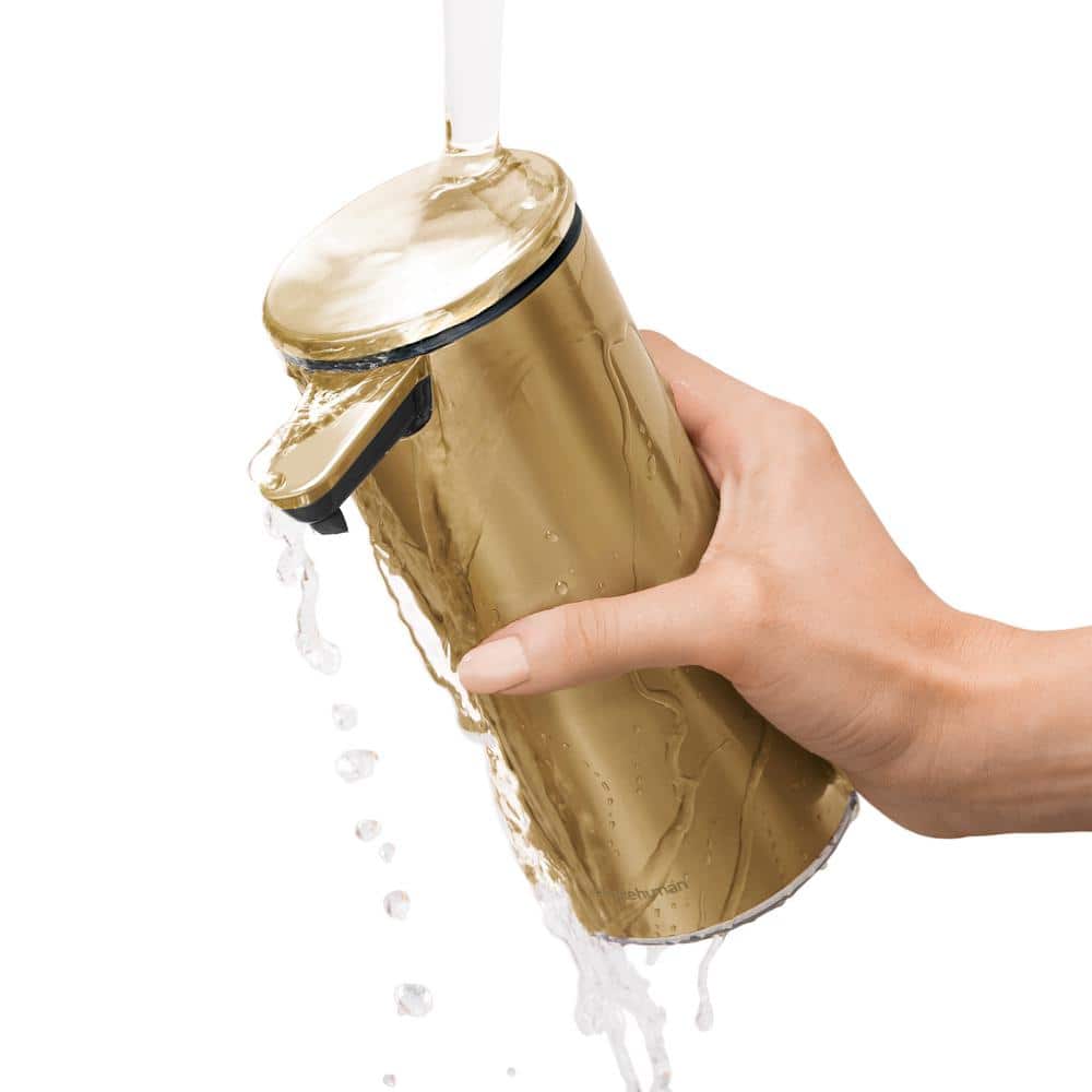 Brass Finish Round Automatic Soap Dispenser