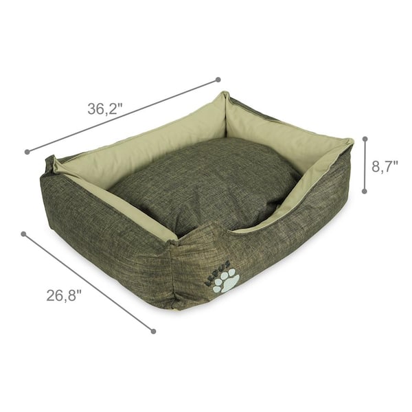 Waterproof Dog Bed Cushion with Heavy Duty Tough Removable high  Grade Cover xl 