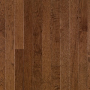 Plymouth Brown Hickory 3/4 in. Thick x 3-1/4 in. Wide x Varying Length Solid Hardwood Flooring (22 sqft / case)