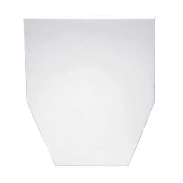 Builders Edge 6 in. Classic Dentil Window Header Keystone in 001 White