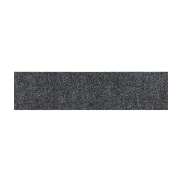 Peel 'N Stick Sky Gray 9 in. x 36 in. Polyester Stair Tread Covers Set of 10