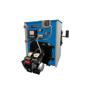 Tracker 85% AFUE 3-Section Heating Oil Steam Boiler with Tankless Coil and 140,000 BTU Input, 121,000 BTU Output