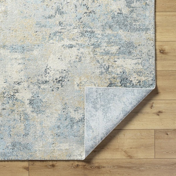 Avellino Light Gray Modern Abstract 9 ft. 2 in. x 12 ft. Area Rug