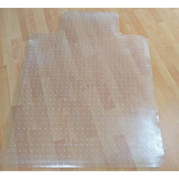 DIRECT WICKER Premium Clear Rectangle 47 in. x 29 in. PVC Carpet Heavy Duty  Office Chair Mat EN-DW-PVC10 - The Home Depot