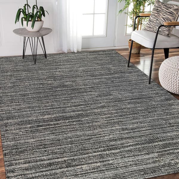 Maryland 6 ft. X 8 ft. Iron Striped Area Rug