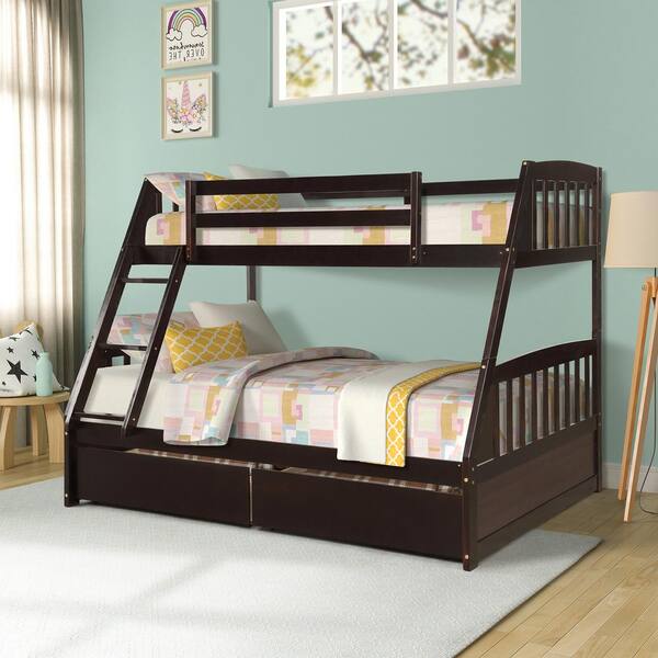 detachable twin over full bunk beds