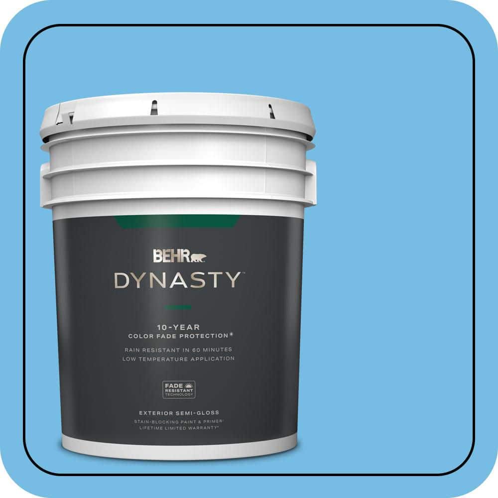 5 gal. #550B-4 Costa Rica Blue Semi-Gloss Enamel Exterior Stain-Blocking Paint & Primer price history on PriceWatchPro