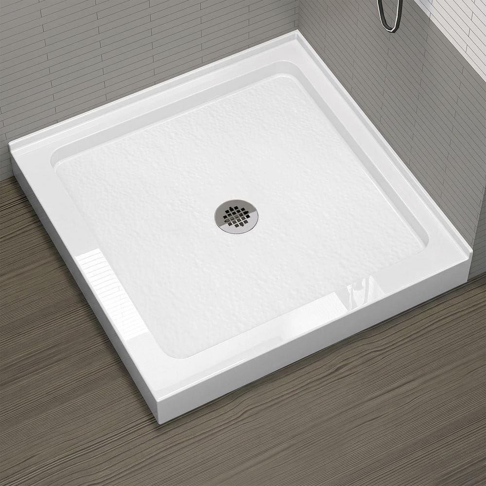 Zeafive Zeno 36 in. L x 36 in. W Square Corner Shower Pan Base