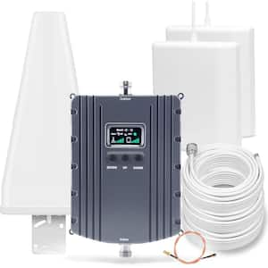 Cell Phone Booster for Home and Office with 2 Indoor Panel Antennas Up to 8000 Sq.Ft, Boost 4G 5G LTE Data