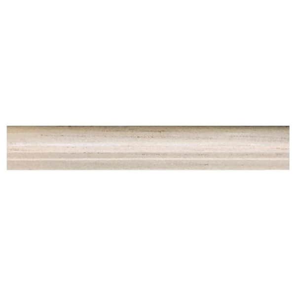 Apollo Tile 10-Pack Gray 2-in x 12-in Marble Chair Rail Tile (1.667-sq. ft/ Carton)