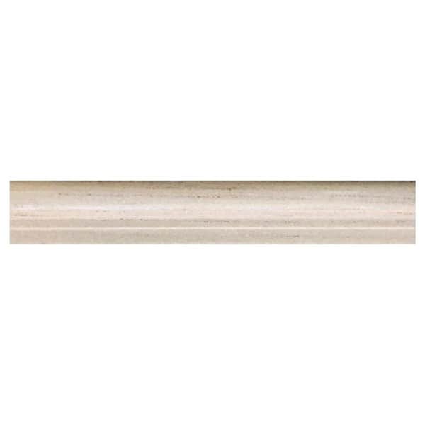 Apollo Tile 10 pack 2-in W x 12-in L Marble Polished Chair Rail Tile Trim (1.667 Sq ft/case)