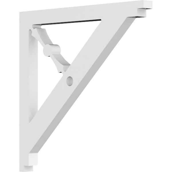 Ekena Millwork 5/8 in. W x 8 in. H x 8 in. D PVC Artisan Bracket